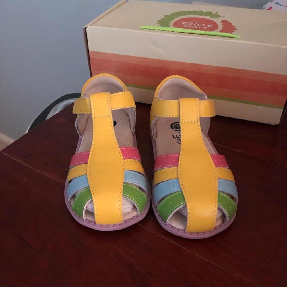 MJ + Livie & Luca Size 9 Rainbow Paz sandals